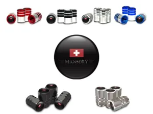 Mansory Ventilkappen für Auto Metallischer Stil